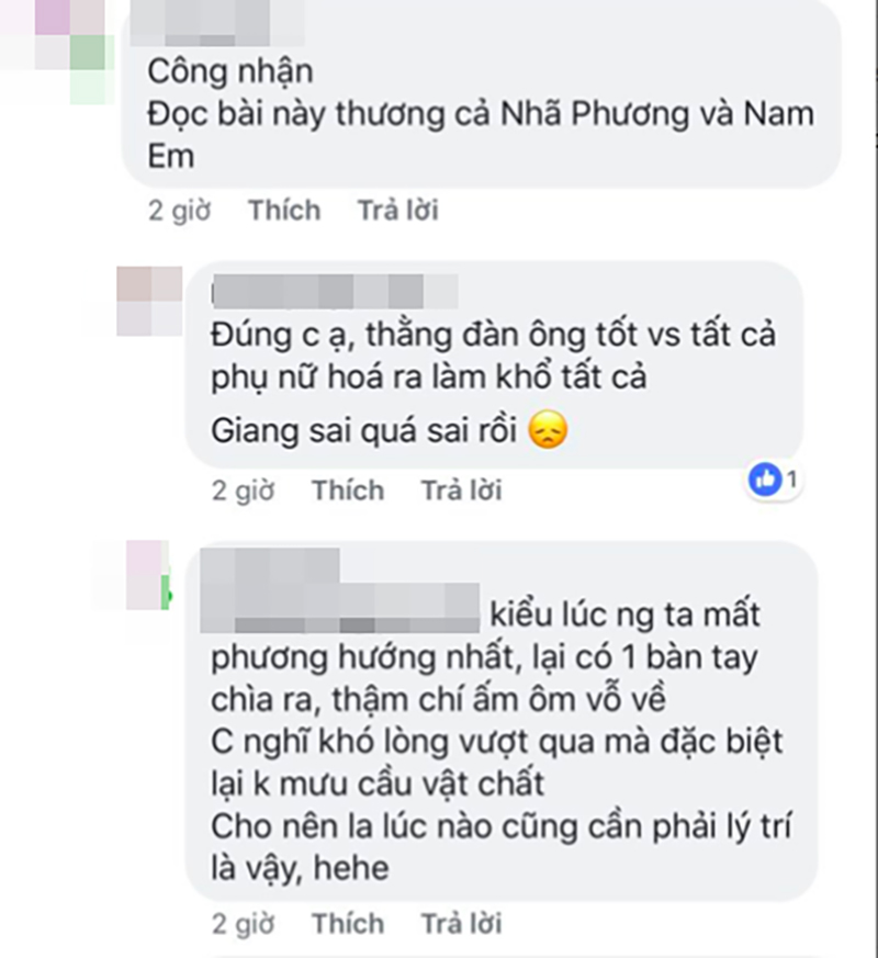 Nhiều ý kiến bênh vực Nam Em, cho rằng người nên bị chỉ trích chính là Trường Giang Nhiều ý kiến bênh vực Nam Em, cho rằng người nên bị chỉ trích chính là Trường Giang